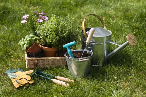 Close-up image showing a gardening complaint evidence photograph on a mobile device